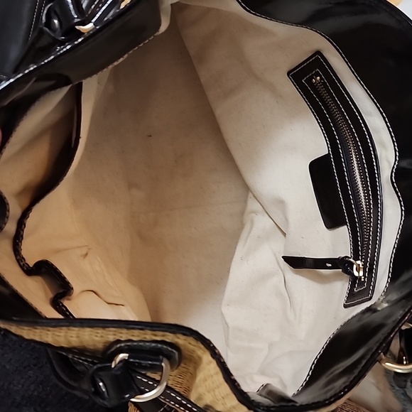 Micheal Kors Panama Straw Large Satchel - Picture 5 of 5